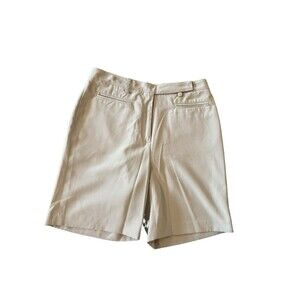 Tommy Hilfiger Golf Women’s Size 2 Khaki Chino Shorts Polyester Activewear EUC